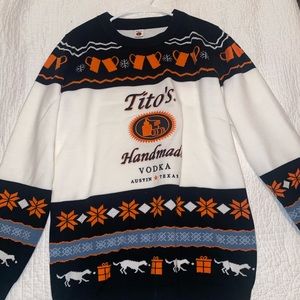 TITOS Vodka crewneck Christmas sweater